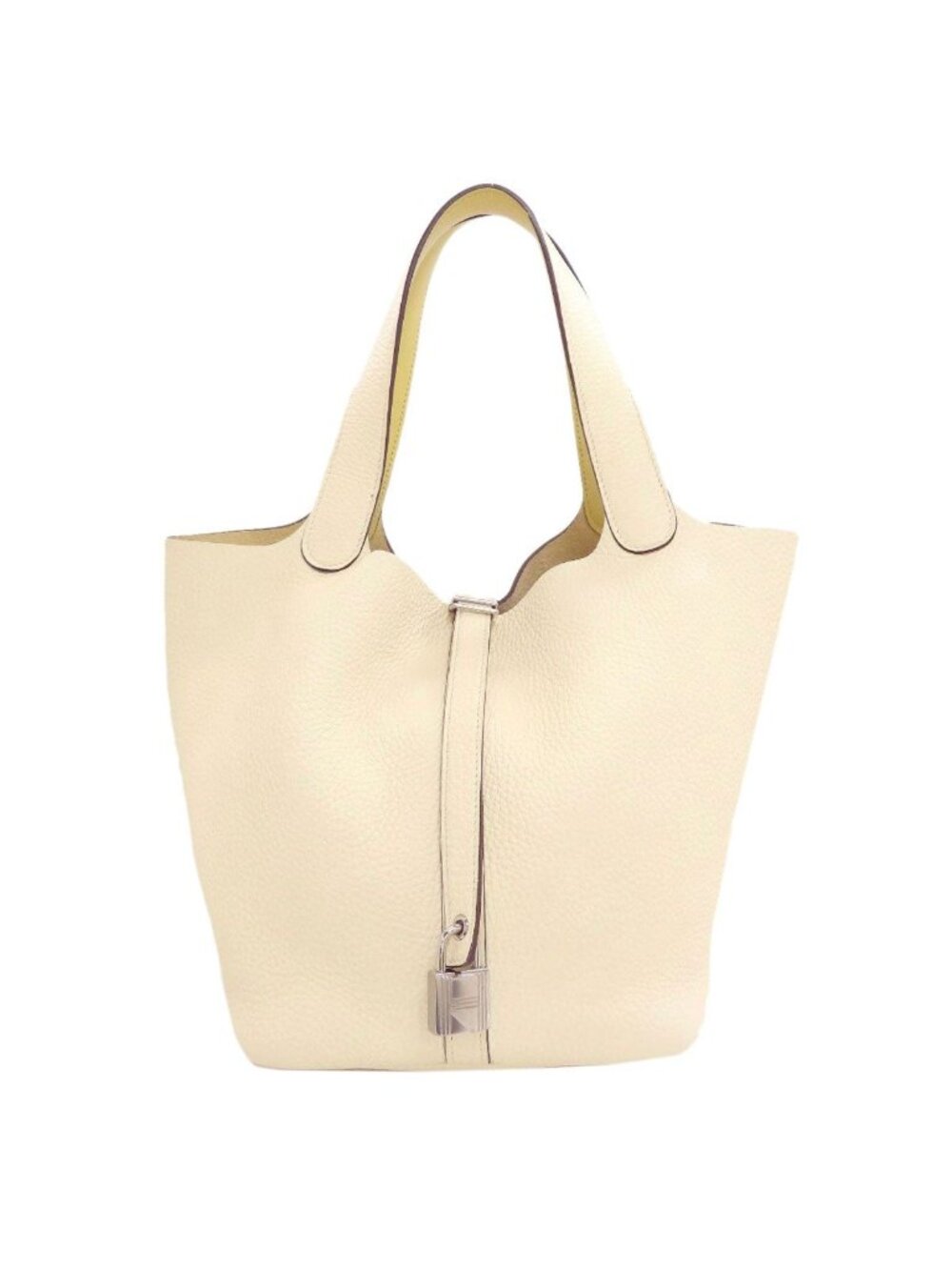 Hermes Picotin Lock MM Eclat Silver Handbag Taurillon Clemence